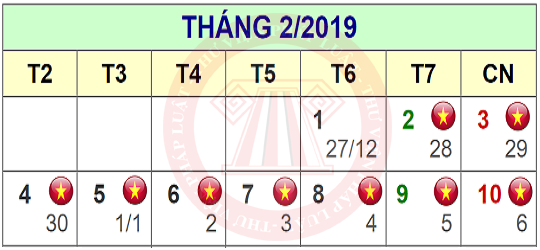 Đã  có lịch nghỉ Tết Âm lịch 2019 dành cho người lao động